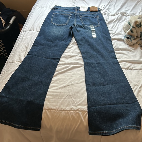 NWT Aeropostale Highrise Dark Blue Flare Jeans Size 8 - Picture 9 of 9